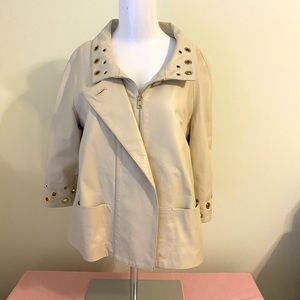 Beautiful Italian Bottega Giotti leather jacket size 40